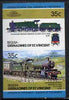 St Vincent - Bequia 1984 Locomotives #2 (Leaders of the World) 35c (4-6-0 Manor Class) imperf se-tenant pair unmounted mint*