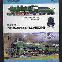 St Vincent - Bequia 1984 Locomotives #2 (Leaders of the World) 1c (4-6-2 Class S3/6) imperf se-tenant pair unmounted mint*