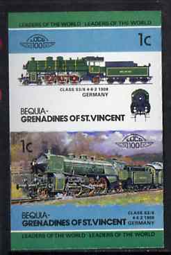 St Vincent - Bequia 1984 Locomotives #2 (Leaders of the World) 1c (4-6-2 Class S3/6) imperf se-tenant pair unmounted mint*
