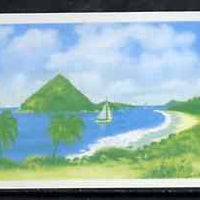 Grenada 1975 Sugar Loaf Island $10 imperf progressive colour proof in blue & yellow (as SG 668) unmounted mint
