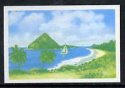 Grenada 1975 Sugar Loaf Island $10 imperf progressive colour proof in blue & yellow (as SG 668) unmounted mint