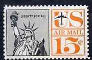 United States 1959 Statue of Liberty 15c (2 central vert lines) unmounted mint SG A1140*
