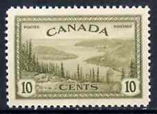 Canada 1946-47 KG6 Peace 10c Great Bear Lakes unmounted mint SG 402*