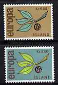 Iceland 1965 Europa set of 2, SG 426-27, Mi 395-96*