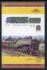 St Vincent - Bequia 1984 Locomotives #1 (Leaders of the World) $1.50 (Experimental Loco) imperf se-tenant progressive proof pair with Country name and value omitted unmounted mint