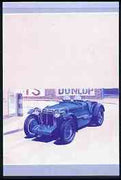 Nevis 1985 $1.15 MG K3 Magnette (1933) imperf progressive colour proof se-tenant pair printed in blue & magenta only (as SG 332a) unmounted mint