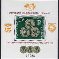 Bulgaria 1981 Espana ‘82 Football World Cup m/sheet Mi Bl 111
