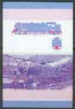 St Vincent - Bequia 60c Baltic (4-6-4T) imperf progressive colour proof se-tenant pair printed in blue & magenta only unmounted mint