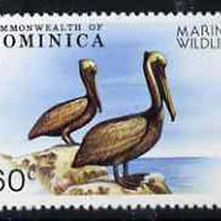 Dominica 1979 Brown Pelican 60c unmounted mint from Marine Wildlife set, SG 663*