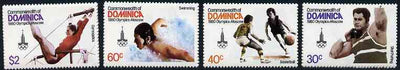 Dominica 1980 Moscow Olympic Games set of 4 unmounted mint, SG 710-13*