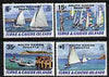 Turks & Caicos Islands 1981 South Caicos Regatta set of 4 unmounted mint, SG 630-33 (blocks & gutter pairs pro rata)