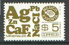 Mexico 1975 Minerals 5p from Exports set unmounted mint, SG 1359e*