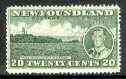 Newfoundland 1937 KG6 Coronation 20c (Transatlantic Beacon) line perf 13.5 mounted mint, SG 264e