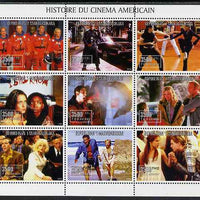 Madagascar 1999 History of American Cinema perf sheetlet #2 containing complete set of 9 values unmounted mint