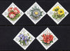 Russia 1981 Flowers of the Carpathians set of 5 (Diamond Shaped) unmounted mint, SG 5129-33