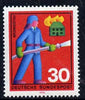 Germany - West 1970 Voluntary Relief Services 30pf (Fireman) unmounted mint SG 1532*