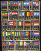 Match Box Labels - complete set of 96 Flags of Nations, superb unused condition (German VeGe series)
