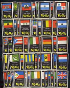 Match Box Labels - complete set of 96 Flags of Nations, superb unused condition (German VeGe series)