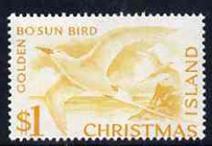 Christmas Island 1963 Tropic Bird $1 from definitive set unmounted mint, SG 20