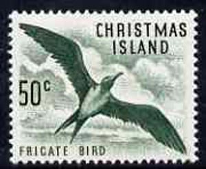 Christmas Island 1963 Frigate Bird 50c from definitive set unmounted mint, SG 19*