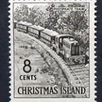 Christmas Island 1963 Phosphate Train 8c from definitive set unmounted mint, SG 15