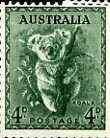 Australia 1956 Koala Bear 4d from no wmk def set unmounted mint SG 230a*