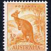 Australia 1949 Kangaroo 1/2d from no wmk def set unmounted mint, SG 228*