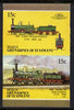 St Vincent - Bequia 1987 Locomotives #5 (Leaders of the World) 15c (2-4-0 SER Class 118) imperf se-tenant proof pair in issued colours from limited printing unmounted mint*