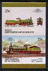 St Vincent - Bequia 1987 Locomotives #5 (Leaders of the World) 25c (0-6-0 KPEV Class G3) imperf se-tenant proof pair in issued colours from limited printing unmounted mint