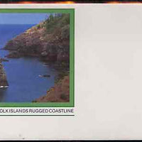 Norfolk Island 1982c 'Island Life' 24c pre-stamped p/stat envelope featuring Map and Coastline Scene