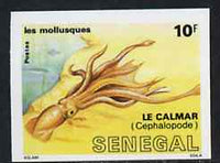 Senegal 1988 Molluscs 10f Squid imperf from limited printing unmounted mint, as SG 942*