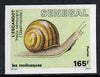 Senegal 1988 Molluscs 165f Banded Snail imperf from limited printing unmounted mint, as SG 945*