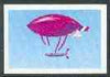 St Thomas & Prince Islands 1980 Airships 0.5Db (De Lôme) imperf progressive proof printed in blue & magenta only unmounted mint