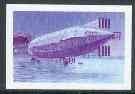 St Thomas & Prince Islands 1980 Airships 17Db (Mayfly) imperf progressive proof printed in blue & magenta only unmounted mint