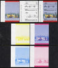 St Vincent - Bequia 1984 Cars #2 (Leaders of the World) 20c (1911 Marmon Wasp) set of 7 imperf se-tenant progressive colour proof pairs comprising the four individual colours plus 2, 3 and all 4-colour composites unmounted mint