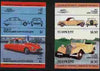 St Vincent - Bequia 1984 Cars #2 (Leaders of the World) $1 (1955 Citroen DS 19) imperf se-tenant proof pair in issued colours from limited printing unmounted mint*