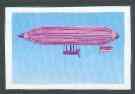 St Thomas & Prince Islands 1980 Airships 1Db (Paul Hanlein) imperf progressive proof printed in blue & magenta only unmounted mint
