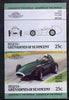 St Vincent - Bequia 1985 Cars #3 (Leaders of the World) 25c (1958 Vanwall 2.5 Litre) imperf se-tenant proof pair in issued colours from limited printing unmounted mint*