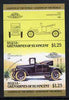 St Vincent - Bequia 1985 Cars #3 (Leaders of the World) $1.25 (Hudson Super Six) imperf se-tenant proof pair in issued colours from limited printing unmounted mint*