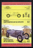 St Vincent - Bequia 1985 Cars #3 (Leaders of the World) $2 (Benz-Blitzen) imperf se-tenant proof pair in issued colours from limited printing unmounted mint*