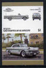 St Vincent - Bequia 1986 Cars #6 (Leaders of the World) $1 (1957 Pontiac Bonneville) imperf se-tenant proof pair in issued colours from limited printing unmounted mint*