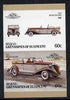St Vincent - Bequia 1986 Cars #6 (Leaders of the World) 60c (1935 Brewster Ford) imperf se-tenant proof pair in issued colours from limited printing unmounted mint*