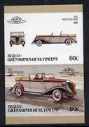 St Vincent - Bequia 1986 Cars #6 (Leaders of the World) 60c (1935 Brewster Ford) imperf se-tenant proof pair in issued colours from limited printing unmounted mint*