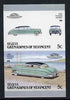 St Vincent - Bequia 1987 Cars #7 (Leaders of the World) 5c (1952 Hudson Hornet) imperf se-tenant proof pair in issued colours from limited printing unmounted mint*