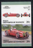 St Vincent - Bequia 1987 Cars #7 (Leaders of the World) 20c (1939 Maserati,8 CTF) imperf se-tenant proof pair in issued colours from limited printing unmounted mint*