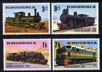 Rhodesia 1969 Beira-Salisbury Railway set of 4 unmounted mint, SG 431-34