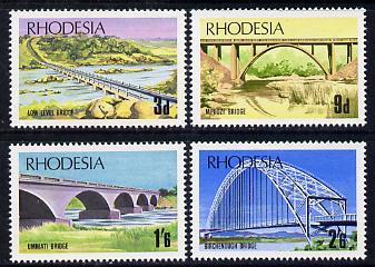Rhodesia 1969 Bridges of Rhodesia set of 4 unmounted mint, SG 435-8