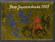Switzerland 1988 Pro Juventute Booklet - Child Development School Age - containing 3 panes of 4,50c + 20c 'Playing triangles', complete and very fine SG JSB38