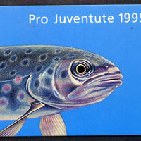 Switzerland 1995 Pro Juventute Booklet - Brown Trout complete and very fine SG JSB45