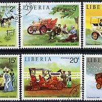 Liberia 1973 Vintage Cars set of 6 cto used, SG 1169-74